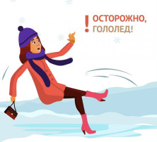 Риск травмирования в гололед Риск травмирования в гололед.
